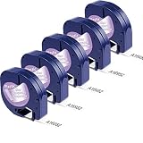 Aonomi Compatible Label Tape Replacement for DYMO LetraTag Refills 16952 Clear Transparent Plastic Tapes for DYMO LetraTag LT-100H LT-100T Plus QX 50 Label Maker, Black on Clear, 1/2'' x 13', 5-Pack