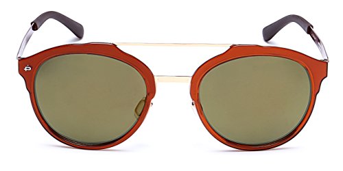 PRIVÃ‰ REVAUX â€œThe Producerâ€ Handcrafted Designer Polarized Round Sunglasses For Men & Women (Brown)