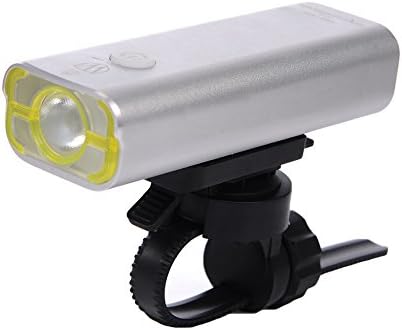 WHEEL UP Usb Rechargeable Bike Light Front Handlebar Cycling Led Light Battery Flashlight Torch Headlight Bicycle Accessories (Silver 200 Lumens)