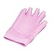 Queentools Gel Moisturizing Gloves, Half Finger Spa Gloves, Moisturizing Vitamin and Essential Oil Infused, Pink, 1 Pair