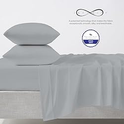 AIREOLUX Egyptian Cotton Queen Bed Sheets Set Light