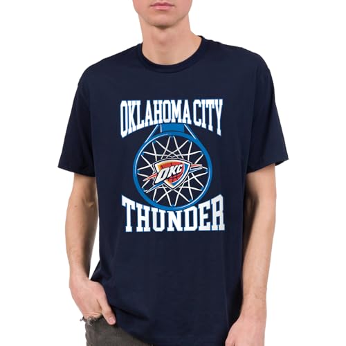 Junk Food NBA - Oklahoma City Thunder Above the Rim Adult SS T-Shirt Navy