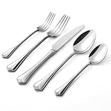 KINGSTONE Silverware Set, 40-piece 18/10 Stainless