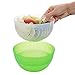 Salad Cutter Bowl Maker Fruit Vegetable Bowl Cutter-Fast Fresh Salad Slicer Salad Chopper- Extra Big Bowl Super For Washing Containing (Green) By GAMING TS