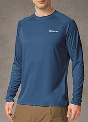 baleaf Men's Long Sleeve Swim Shirts Rash Guard UV