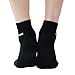 AYAOQIANG Moisturizing Gel Heel Socks for Dry Hard Cracked Skin,Comfy Recovery Socks Day Night Care-2 Pair（Man-6.5-11,Black and Grey）