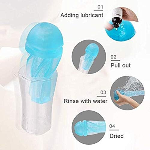 POHSW Comfortable Manual High Quality Soft A Transparent M&?stúrbatiôn Cup Põ`ckët-Pü`ssýs Toy