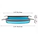 Collapsible Colander - Over the kitchen sink strainer - Silicone Kitchen Strainer Set of 3-6 quart,3 Quart and 2 Quart for Draining Pasta, Vegetable and Fruit(Blue)