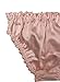 Farlenoyar Women Sexy Flouncing Silk Bikini Briefs Underwaer Soft Briefs (L(Tag 2XL), Hot Pink)