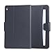 Abacus24-7 Smart Folio iPad Pro 10.5 Case [2017 Model] Auto Sleep-Wake Cover, Multi-Angle Stand and Big Front Pocket - Black