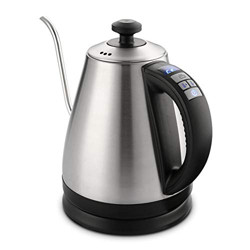 Click Here to See More Images GHKL Electric Kettle 1L 304 Stainless Steel Smart Constant Temperature Control Water Kettle Boiler Quick Heating Appliance