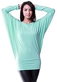 LeggingsQueen Women's Dolman Long Sleeve Modal Tunic Top