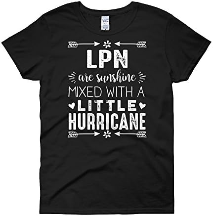 Ziloda Tees Funny LPN Sunshine Mixed With Little Hurricane Womens Shirt