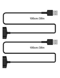 [2 Pack] Cable de carga para Fitbit Inspire y Fitbit Inspire HR Smartwatch, repuesto USB Cable de carga accesorios para Fitbit Inspire & Inspire HR (3,3 pies)