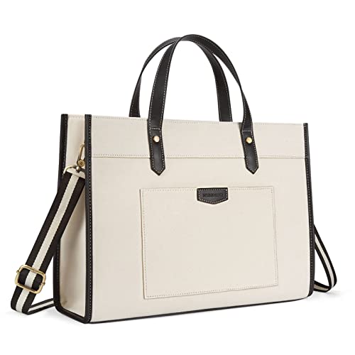 Missnine Laptop Tote Bag Canvas Briefcase