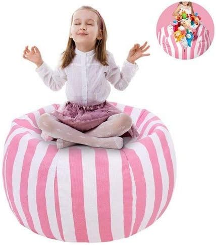 UMYMAYDO1 TOY STORAGE BEAN BAG, Cover, 38" Extra Large Toy Organizer, Stuffed Animal Organizer in Gray