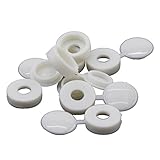 Yongcun Screw Caps Cover #10 M5 Nylon White Screw Cap Pack of 100pcs SAM5