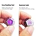 Haxtec Metal DND Dice Purple Silver with PU Leather Dice Bag D&D Dice Set for RPG Compatible with Dungeons and Dragons Gifts TTRPGs-Silver Royal Purple