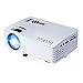 DeepLee DP36W LED LCD Mini Projector, Home Theater Video Projector with AV USB SD HDMI for Home Cinema Video Game Courtyard Movie Night support PC Laptop PS3/PS4 Xbox Wii Projector - White