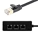 RJ45 Ethernet Splitter cable, Tomjoy RJ45 Y Splitter Adapter 1 to 3 Port Ethernet Switch adapter cable for CAT 5/CAT 6 LAN Ethernet Socket Connector Adapter Cat5 Cat6 Cable