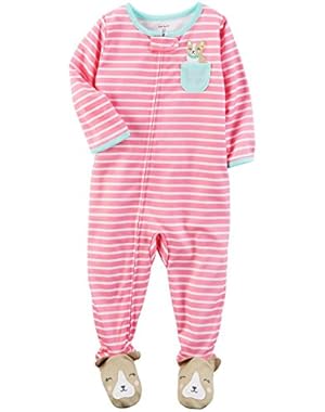 Baby Girls' Dino Print Footie