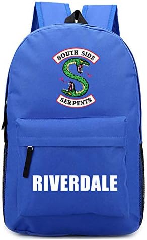2018 For Southeside Serpent Backpack Harajuku American TV Backpack Idol Funny mochila for Teenager Canvas School season New Bag (blue1)