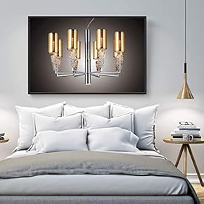 Floating Framed Canvas Wall Art for Living Room, Bedroom Droplight Canvas Prints for Home Decoration Ready to Hang - 16x24 inches
