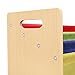 SONGMICS Kids' Toy Storage Unit Sling Bookcase Rack with 6 Fabric Bins and 3-Tier Book Shelf Multicolor UGKR48Y