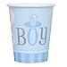 Unique 9 Oz Disposable Paper Cups Gender Reveal | 8 Pcs, Multi