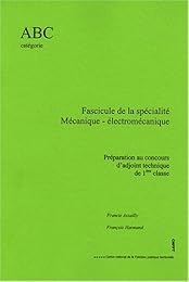 Fascicule de la spécialité mécanique-électromécanique