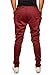 HEMOON Men's Jogging Pants Tracksuit Training Running Trousers Wine M