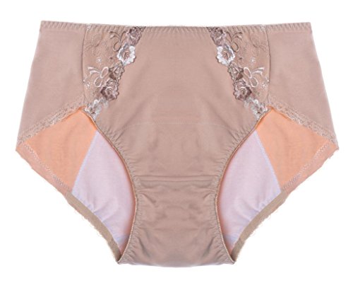 Intimate Portal Women Total Leak Proof Protective Underwear Beige XL