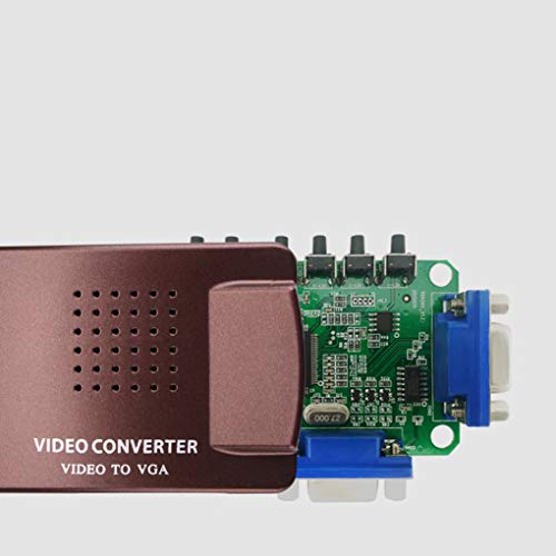 dianpo BNC to VGA Video Converter S-Video Input to PC VGA Out Adapter Digital Switcher Box Replacement for PC TV Camera DVD DVR - Thumbnail 6