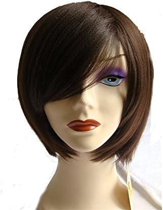wigico Short Bob Synthetic Black Straight Hair Wigs for Women// bob Stylish Mix Short Stright Wig