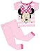 Disney Girls' Toddler Minne Mouse 4-Piece Cotton Pajama Set, Sugarpie Pink, 4T