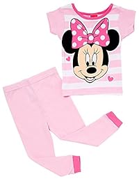 Conjunto de pijama de algodón de 4 piezas Minnie Mouse de Disney para niñas