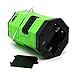 Ultra Bright Solar Rechargeable Collapsible LED Camping Lantern Light 180 Lumen Portable Water Resistant Outdoor Survival Lamp for Hiking Fishing Emergency Outages - Green