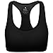 Mirity Women Racerback Sports Bras - High Impact Workout Gym Activewear Bra Color Black Size XL 3 Pack
