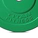 Titan Fitness 10 LB Pair Yellow Economy Olympic Bumper Plates, Rubber with Steel Insert, Strength Training
