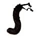 DINGANG Teen/Adult Faux Fur Tail for Cosplay Sexy Outfit Halloween Party Club Trim One Piece Set Black Normal Size