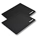 INSTEN [2 Pack Soft Silicone Standard Mouse Pad for Optical/Trackball Mouse Mice - Durable & Light Weight for Laptop Computer & PC, Black