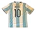 2016 Argentina Kids #10 Messi Soccer Jersey & Shorts Youth (X-Large (ages 10-11))
