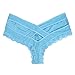 YiZYiF Men's Pouch Sissy Lace Floral Underwear Criss-Crossing Bikini Panties Lingerie Sky Blue Large(Waist31.0-44.0