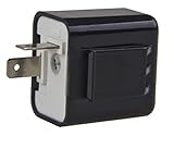 Black Menba frequency Adjustable 2-Pin Electronic LED Flasher Relay for motorcycle (black)