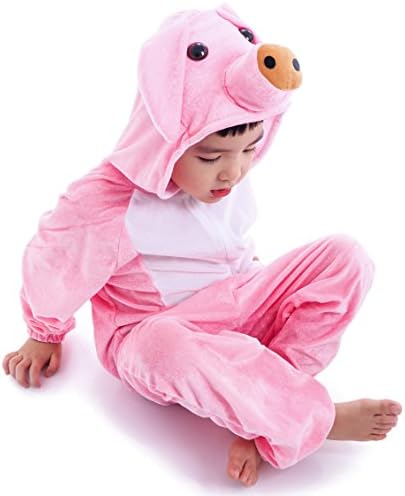 Astage Kids Animal Halloween Cosplay Onepiece Pajamas Outfit Homewear Robes Safari Costume