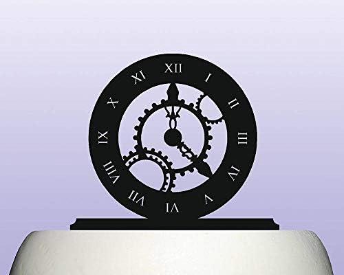 Acrylic Roman Clock Cake Topper Decoration