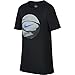 NIKE Boys' Dry Photo Basketball Tee, Black, Medium