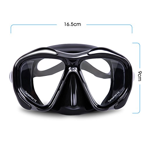 Teyo Diving Mask,Panoramic Scuba Diving Mask for Snorkeling Freediving Diving Dive Mask for Women and Men or Kids