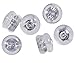 Silicone & Sterling Silver Earring Backs Small 5mm Hybrid Style 3 Pairs