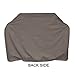 KHOMO GEAR TITAN Series, Waterproof Heavy Duty BBQ Grill Cover, Grey Medium 58 x 24 x 48, Different Sizes Available, Compatible with Weber (Genesis), Holland, Jenn Air, Brinkmann, Char Broil, Kenmore and More